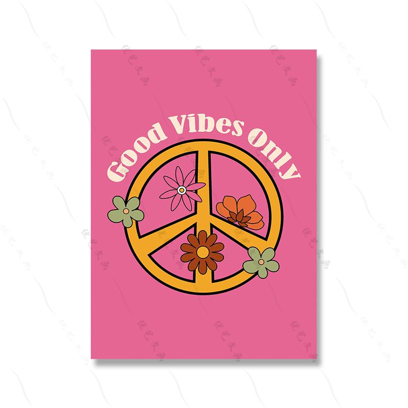 Retro Boho Wall Art Canvas Painting Print Trendy Dorm Room Home Poster Decor Cartoon Kids Abstract Fashion Living Picture Decor