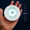 Latest AMIR Motion Sensor Battery Operated LED Light with 3M Tape and Indoor Night Light Light, Magnet, Wireless, Compact, (White)