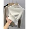 Mote Tykk Vinter Turtleneck Genser Uformell myk genser Langermet bunnoverdeler Solid Pull kvinnelige gensere 29028