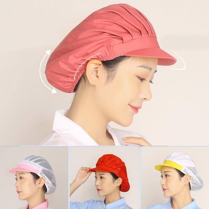 Restaurant Hotel Kitchen Bakery Cooking Cap Unisex Catering Work Hat Dust Proof