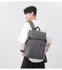 Minimalist Water-resistant Leather Backpack - Ideal for Men, Students, and Commuters
