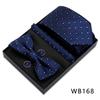 Men's Silk Bow Tie & Pocket Square Gift Set - Business & Wedding