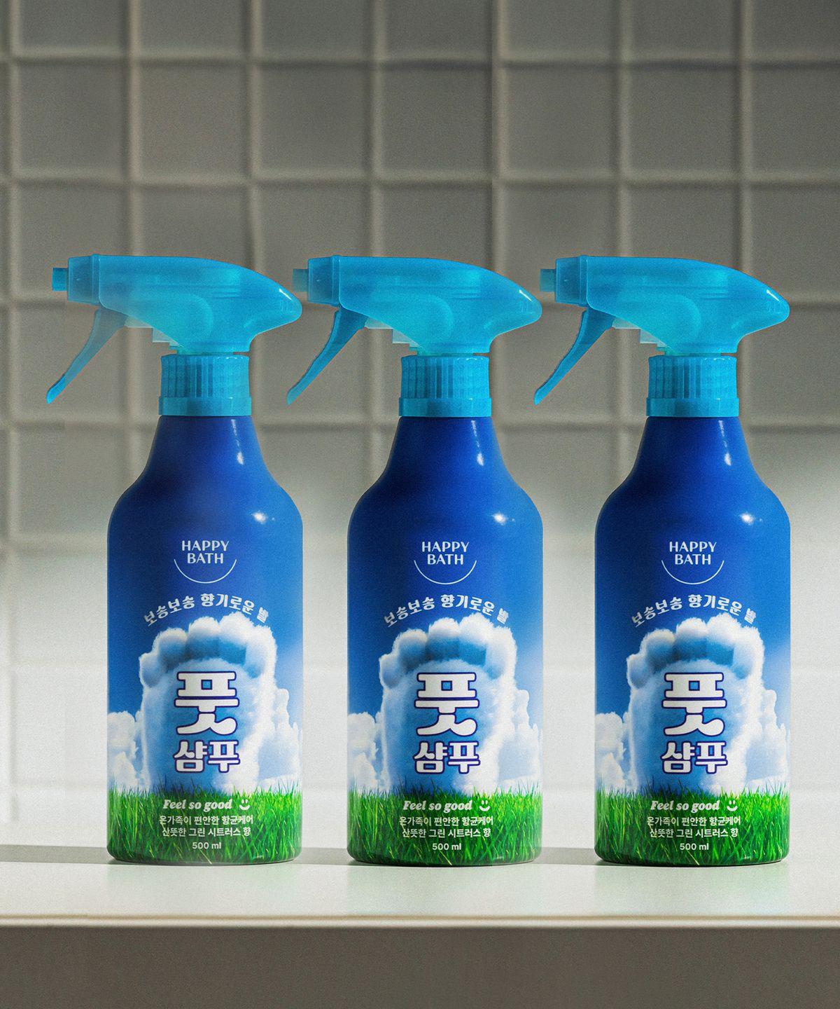 Feel So Good Foot Shampoo Green Citrus 500ml 3 bottles
