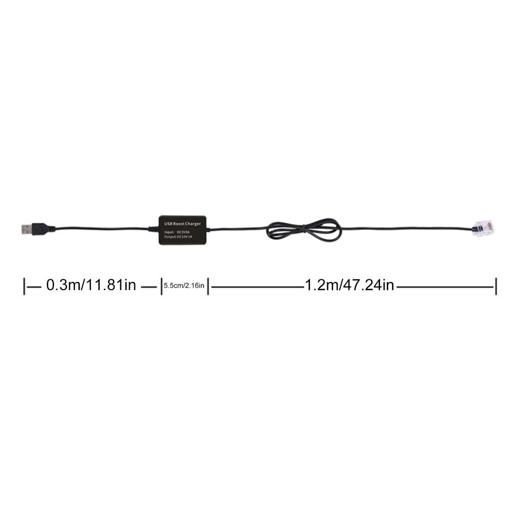USB 5V Boost to 12V Step Up Cable Module Voltages Converters 2.1x5.5mm Connectors for Camera routers Table lamp