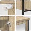 2 Piece Bathroom Furniture Set In Sonoma Oak Wood Composite