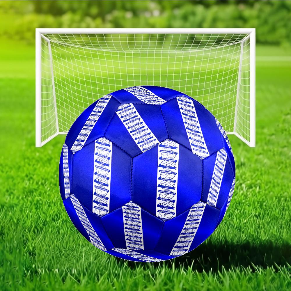 Birming-ham Football Club Printed Size 5 Soccer Ball - Durable, Machine-stitched, Soft and Comfortable, Suitable for Training and Matches Gift