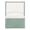 [nicolde] Women's Business Card Holder, Muted Leather, Holds 50 Cards, Convenient Card Case with Magnetic Closure (Pistachio Green)