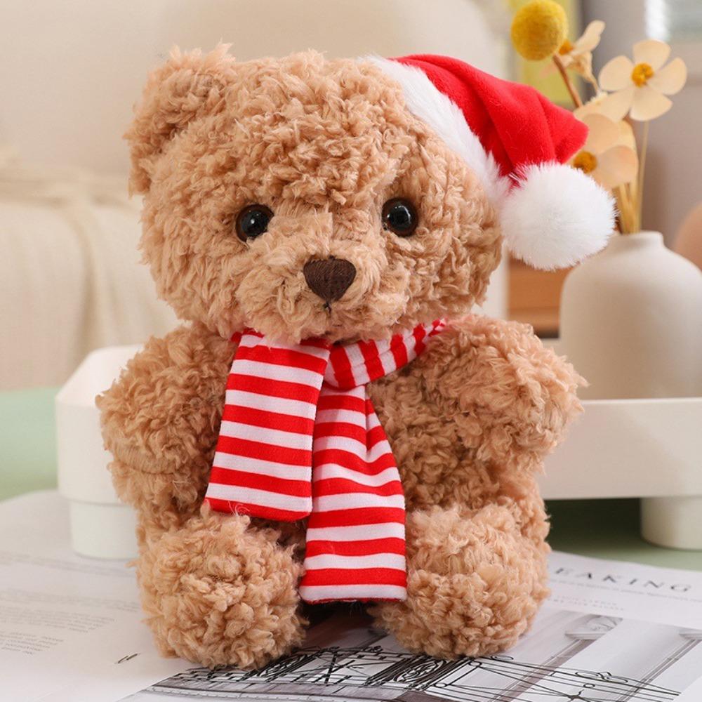 Dress Up Christmas Bear Plush Toy Soft Bear Stuffed Doll  Valentine's Birthday
