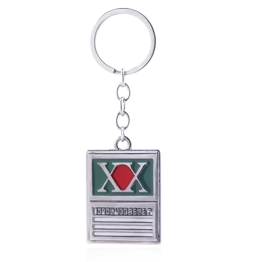 Anime Keychain License Card Badge Pendant Key Holder Men Jewelry Accessories
