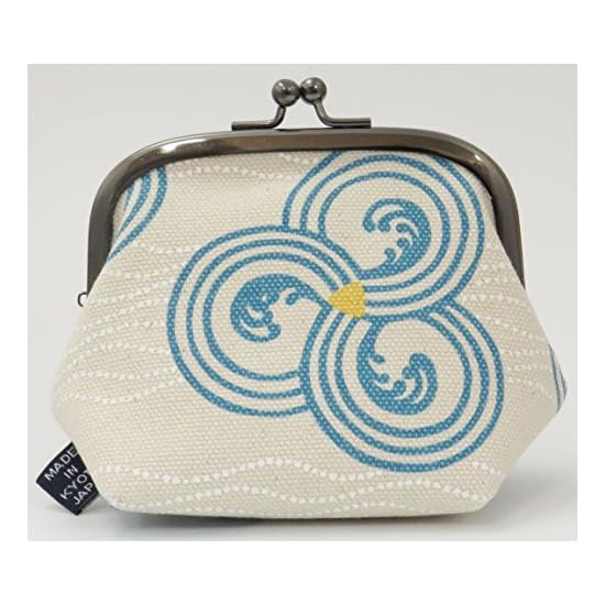 Goshiki Hanpudo "KYOTO JAPAN" Gamaguchi (Clasp Pouch) Nami-Maru