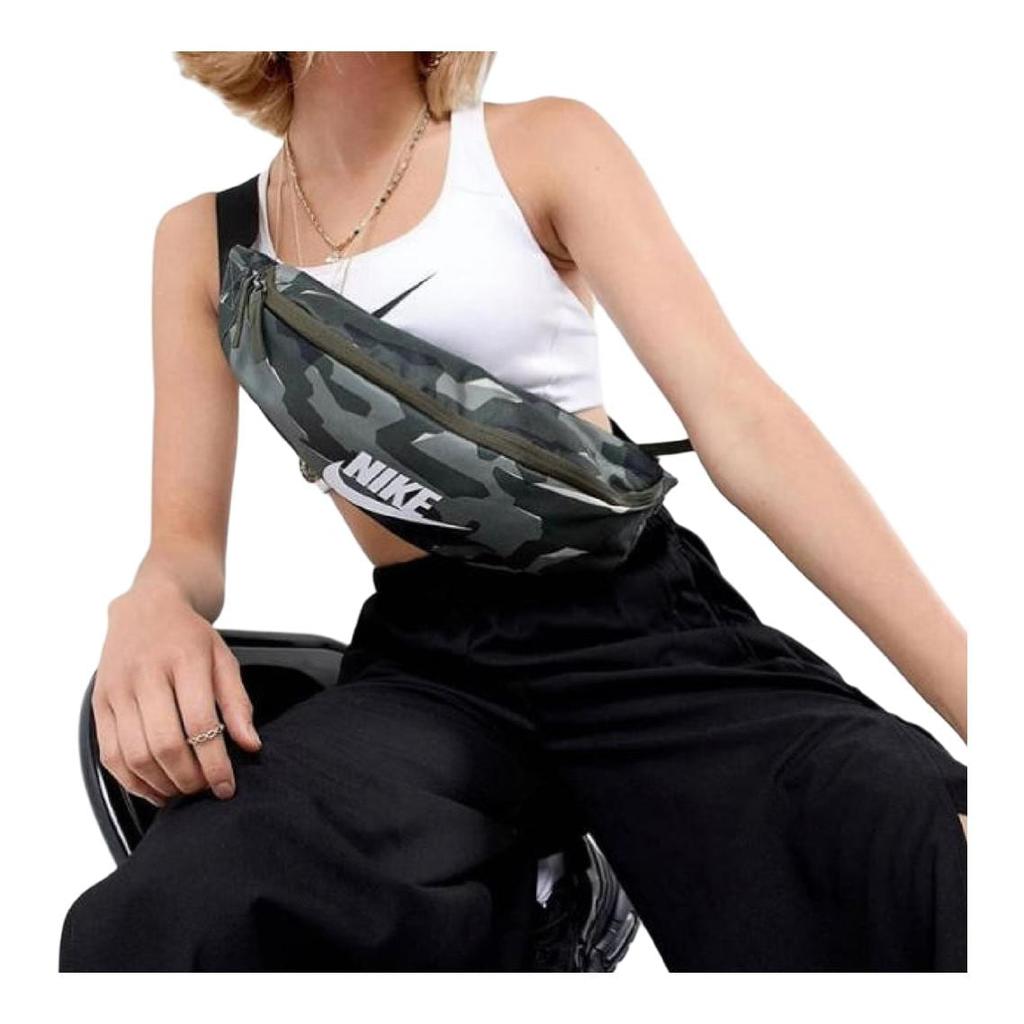 Nike Zoom Heritage Polyester Shoulder Bag, Crossbody Bag, Fanny Pack Regular Men's Green Camouflage CK0984-325