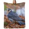 Peregrine Falcon Throw Blanket Flannel Fleece Soft Warm Throw Blanket