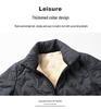 Men's Winter Cotton Jacket with Velvet Lining - Thick, Warm Lambswool Parka