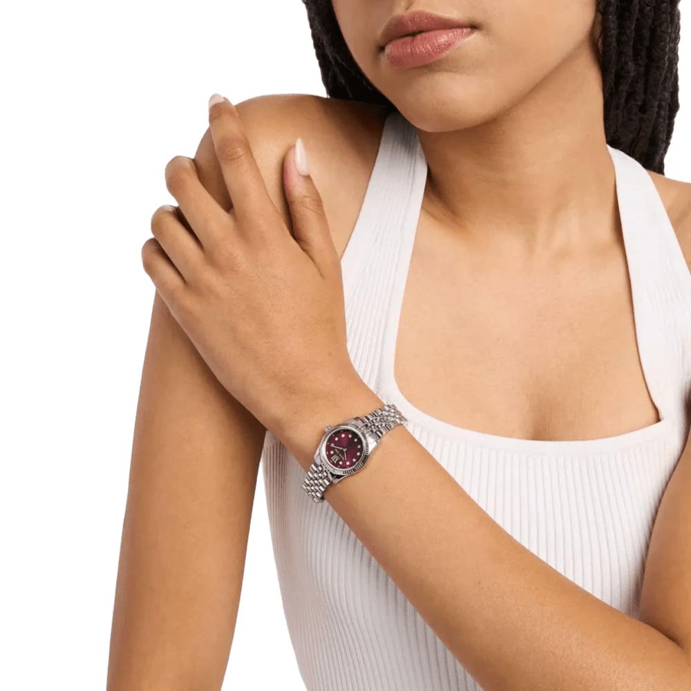 Michael Kors MK4968 Lexington Bordo Kadranlı Kadın Kol Saati