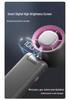 Turbo High-Speed Handheld Fan: Portable USB Rechargeable, 100-Speed Digital Display for Outdoor Cooling