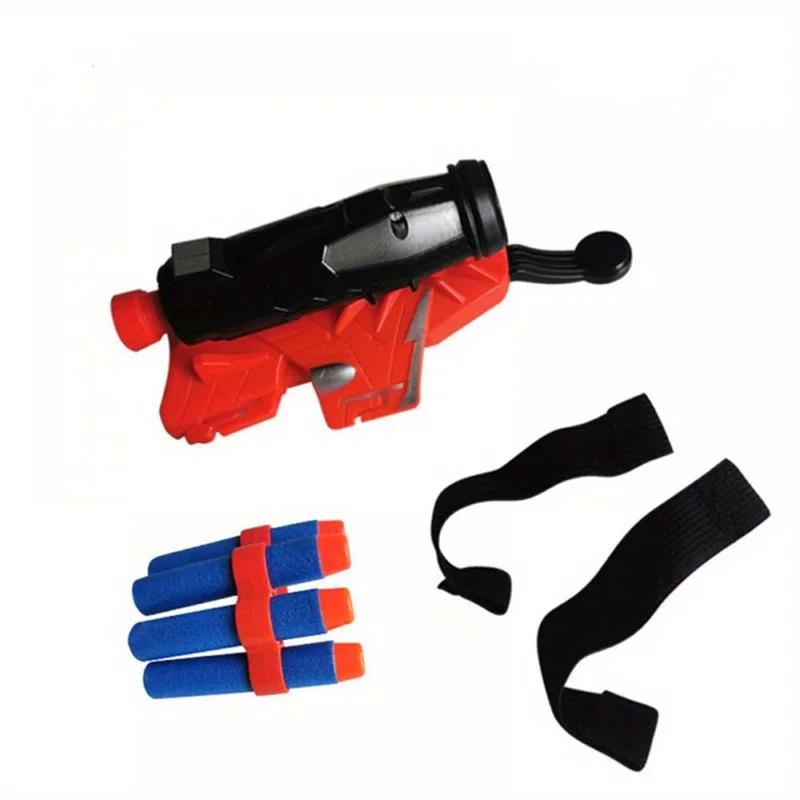 Soft Bullets Launcher Spray Wrist With Gloves Launching Soft  Toy Gun Outdoor Games Toys