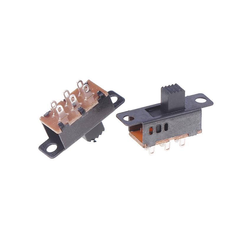 10 Stück Ss22F32 6 Pins 2 Positionen Ss-23F32 6 Pins 2 Positionen Dpdt Ein/Ein Mini Schiebe 0.5A Kippschalter