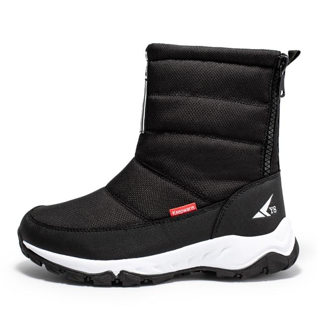 Women Winter Boots New Plush Women 'S Short Boots Woman Snow Boots Zipper Waterproof Non -Slip Warm Women 'S Winter Shoes