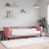 VidaXL Daybed with Mattress Pink 90x200 Cm Velvet 3196670