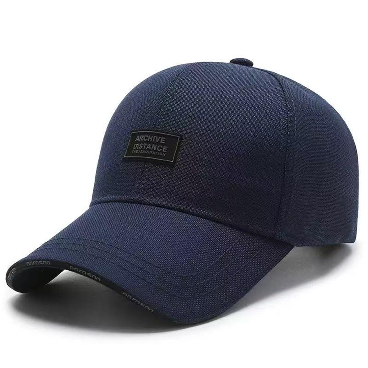 

Unisex ARCHIVE DISTANCE Embroidery Baseball Caps Spring Autumn Outdoor Adjustable Casual Hats Sunscreen Hat Sports Cap тёмно-синий