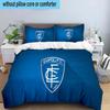 Empoli Crest Design 3PCS Bedding set,Ideal for1pc Duvet Cover And 2pcs Pillowcases Perfect for Christmas gift,Ideal for Bedroom, Dormitory