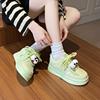 2025 Little White Shoes Children's Autumn New Korean Version Ins Female Students' Leisure Sports Versatile Board Shoes Street Shooting YM28