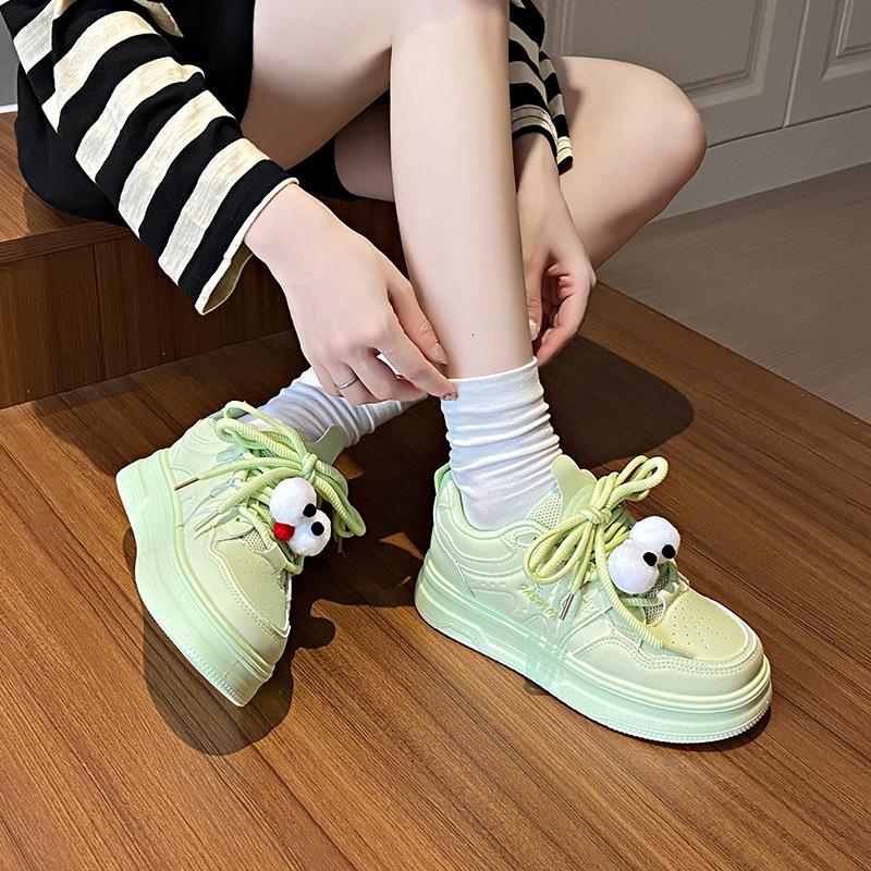 2025 Little White Shoes Children's Autumn New Korean Version Ins Female Students' Leisure Sports Versatile Board Shoes Street Shooting YM28