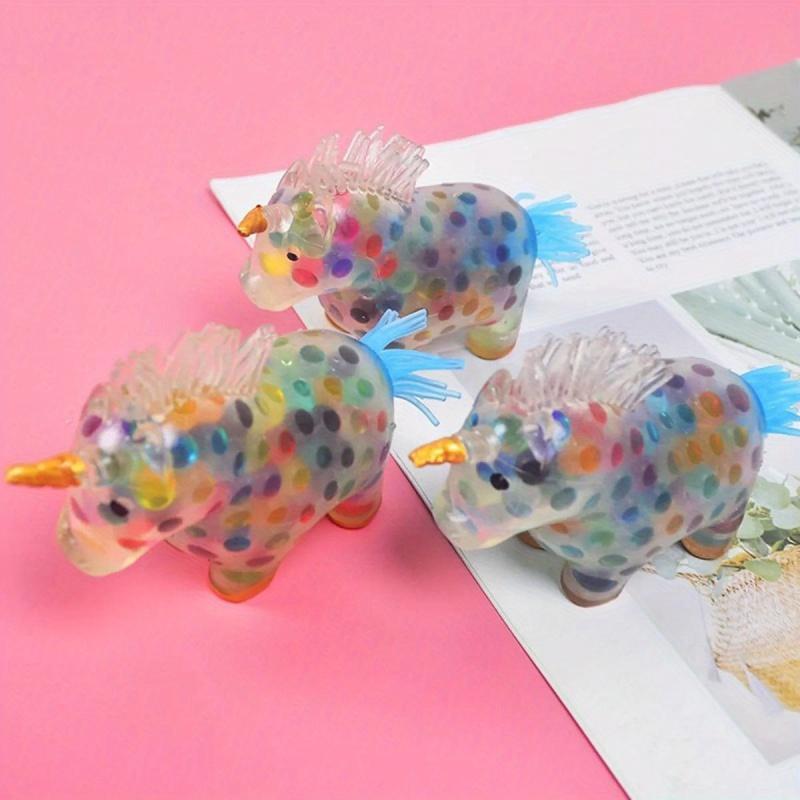 Hračka Stress Unicorn Balls Léčí vaši náladu Jednorožec Mačkací hračka Zmírnění stresu a úzkosti Jednorožec Fidget míček Živé vícebarevné gelové kuličky