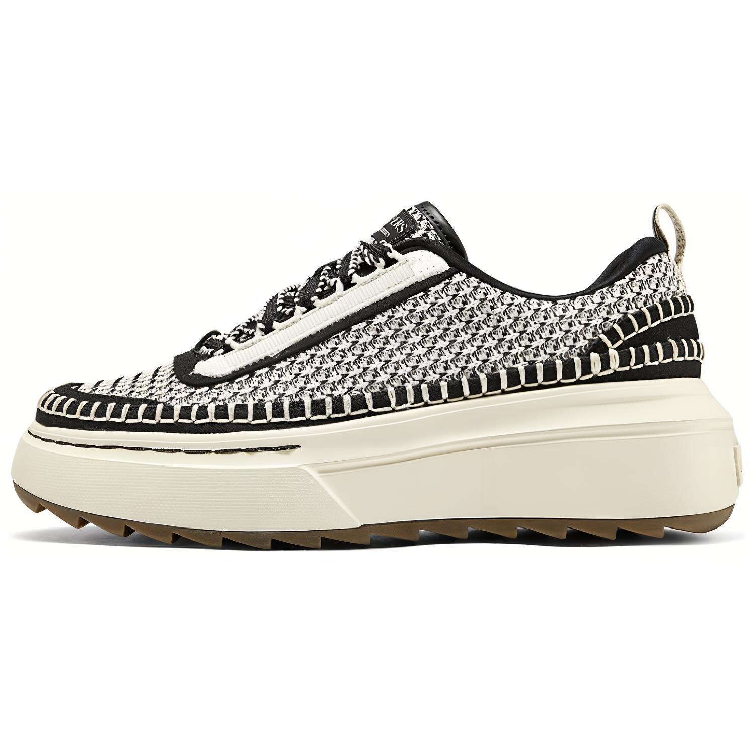 Skechers Court Classics Comfortable Versatile Breathable Low-Top Casual Sneakers Women sneakers Black Brown 185240-BKNT 35