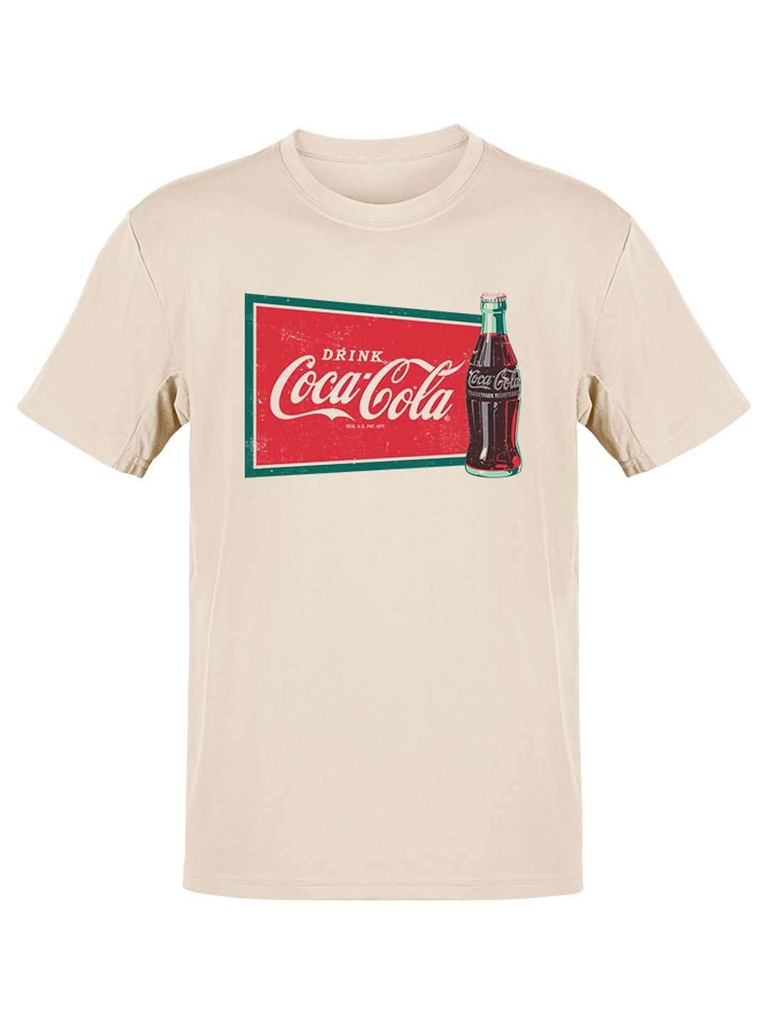 Coca-Cola Official Licensed Vintage Bottle Sign Retro Mens T-shirt L