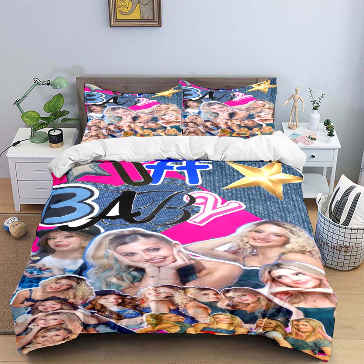 

3PCS Europe Star Group K-k4os Bedding Set Single Twin Full King Size Musical Genius Bed Linen Adults Teens Bedroom Gift EU Twin 135x200cm
