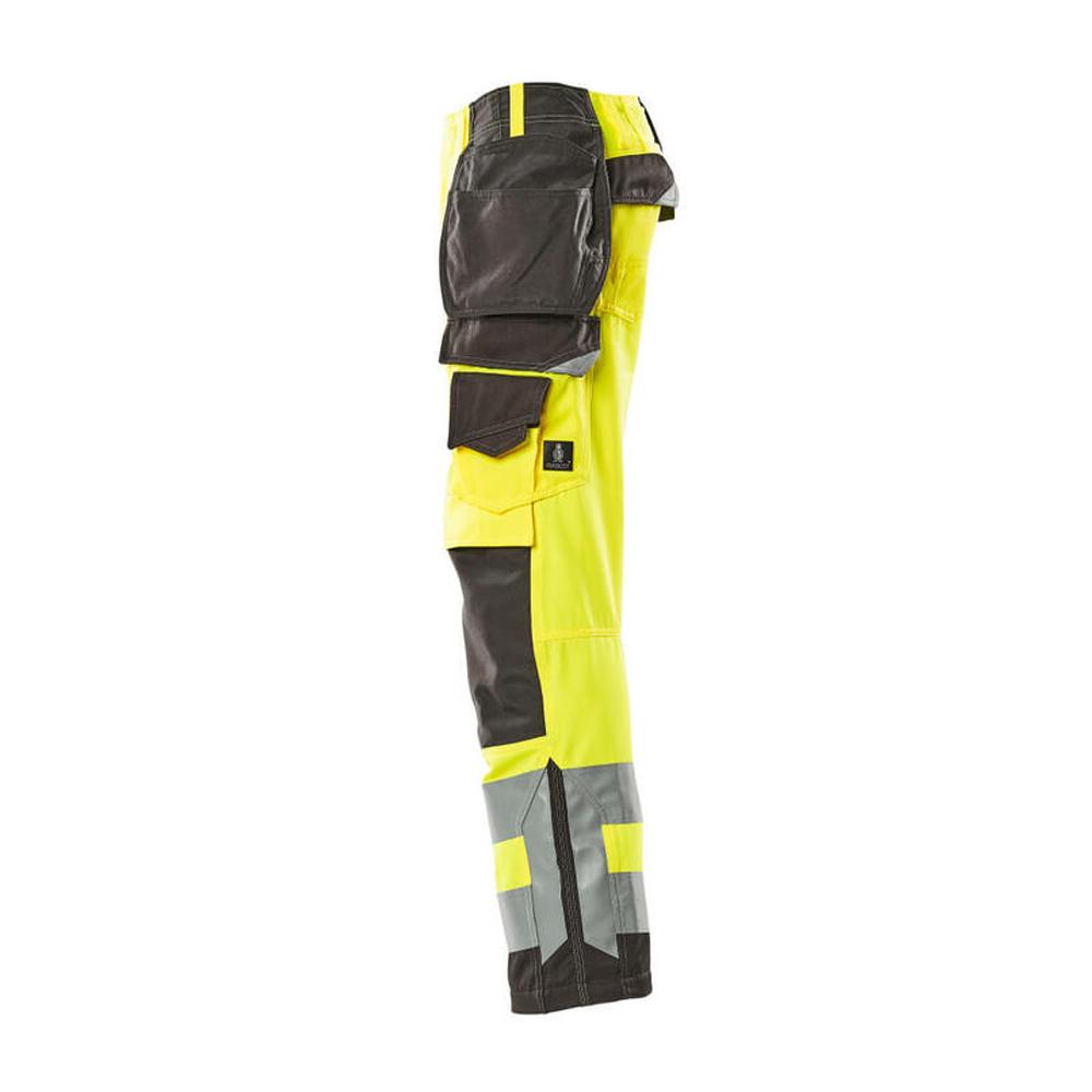 Mascot Mens Safe Supreme Wigan Hi-Vis Holster Pocket Work Trousers