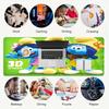 1Pc Smurf Family Adventure Gaming Mouse Pad Keyboard Desk Mat Non-slip Rubber Lock Edge Waterproof Computer Mousepad for Office Home Decor Y1112