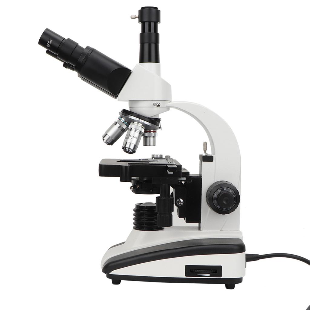 Trinocular Microscope Compound Monocular Microscope 40X 1600X Brightfield Double Layer