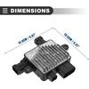 Motoforti Radiator Cooling Fan Control Module, Engine Cooling Fan Control Module, for Kia Sedona 2006-2014, Metal Plastic, No.25385-4D900, Silver