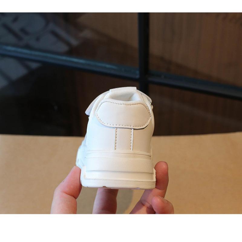 Модные универсальные детские легкие нескользящие белые туфли — фото 12