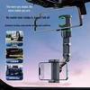 Versatile Car Rearview Mirror Phone Holder with One-Clip Secure and Rotating Support for Easy Navigation.