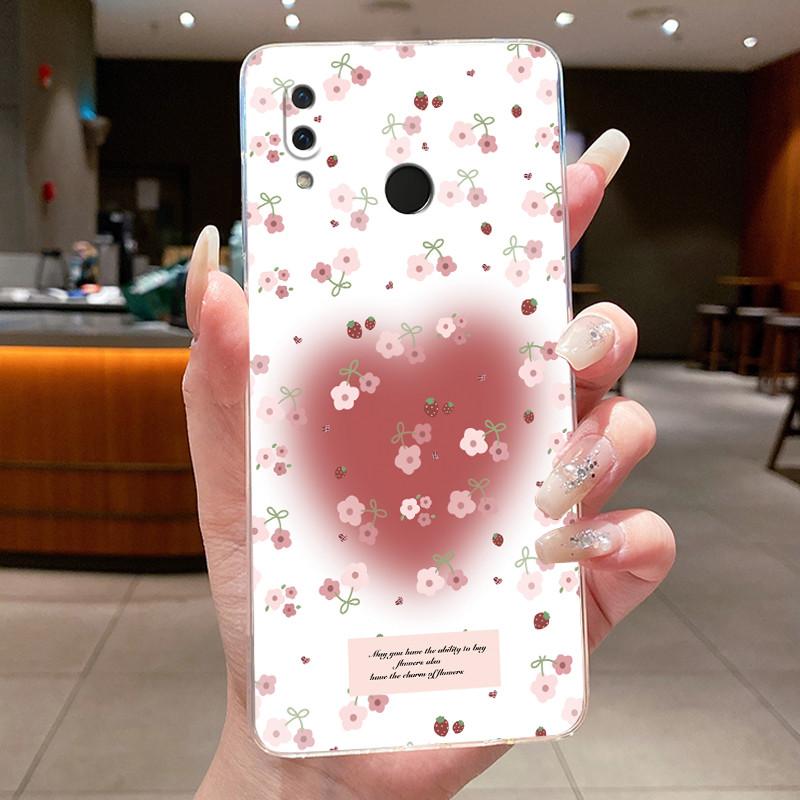 For Huawei Honor Play Case COR-L29 COR-L09 Clear Luxury Fashion Butterfly Flowers Soft TPU Silicone Cover Honor Play Phone Case