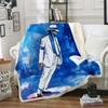 Coperta in Pile Stampata 3D di Michael Jackson per Letti Trapunta Spessa Copriletto alla Moda Coperta Sherpa per Adulti Bambini Adolescenti 100x150cm