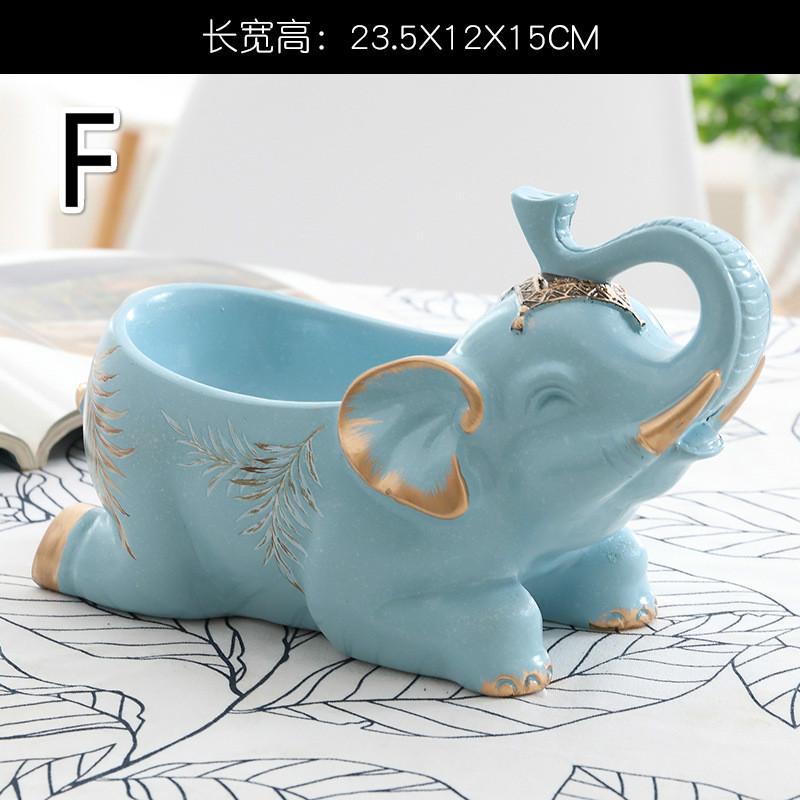Key Storage Box Porch Creative Door Decoration Desktop Decoration Elephant Storage Box Nordic Home Organization