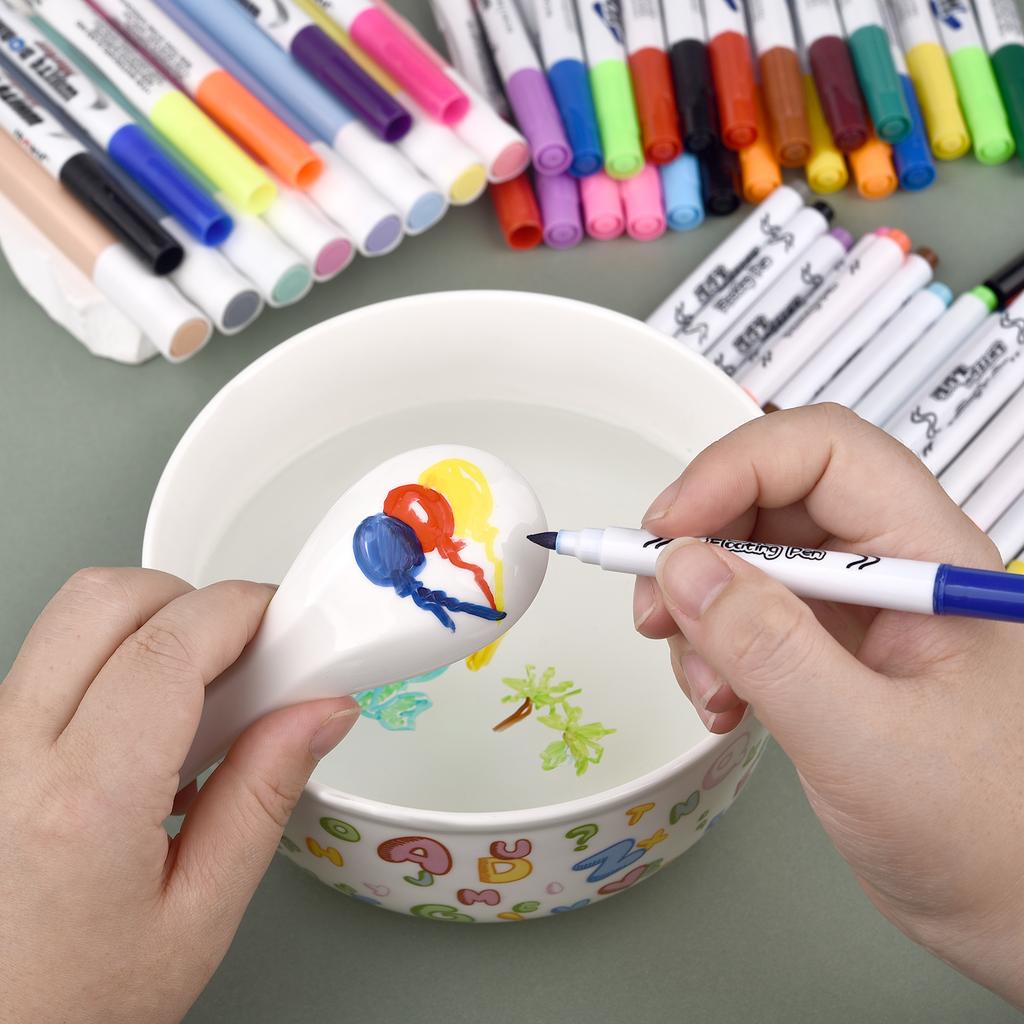 Magical Water Painting Pen Colorful Mark Pen Markers Floating Ink Pen Doodle Water Pens Children Montessori Early Education Toys