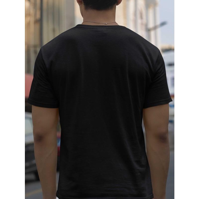 European Size New Picture Cotton Blend, Men's T-shirt, Summer, Men's Sports T-shirt, Micro-stretch Knitted Fabric, Printed T-shirt