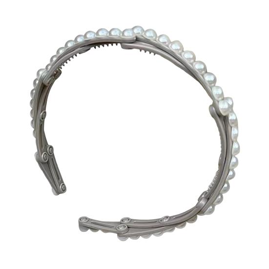 Women Headband Anti-Skid Teeth Resin Hairband Adjustable Stretch Travel Washing Face Hair Hoop Running Jumping Hair Accessory
