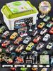 Collector's Edition Storage Bucket with 30 Alloy Racing Pull-Back Cars