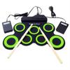 1 Box USB Portable Electronic Drum with Sustain Pedal Folding Music Drums for Beginner Children
