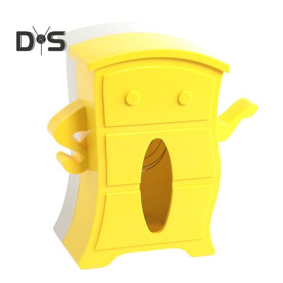 Cute Tissue Box Holder Creative Shape Vibrant Color Non-Slip Design Large Capacity Paper Holder Space-Saving Desktop Decor
