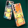 Glass Case For Samsung Galaxy S20 FE S22 Ultra S21 Plus Note 20 S10 Lite 10 S10e S9 Tempered Phone Cover Funny Pokemon Pikachu