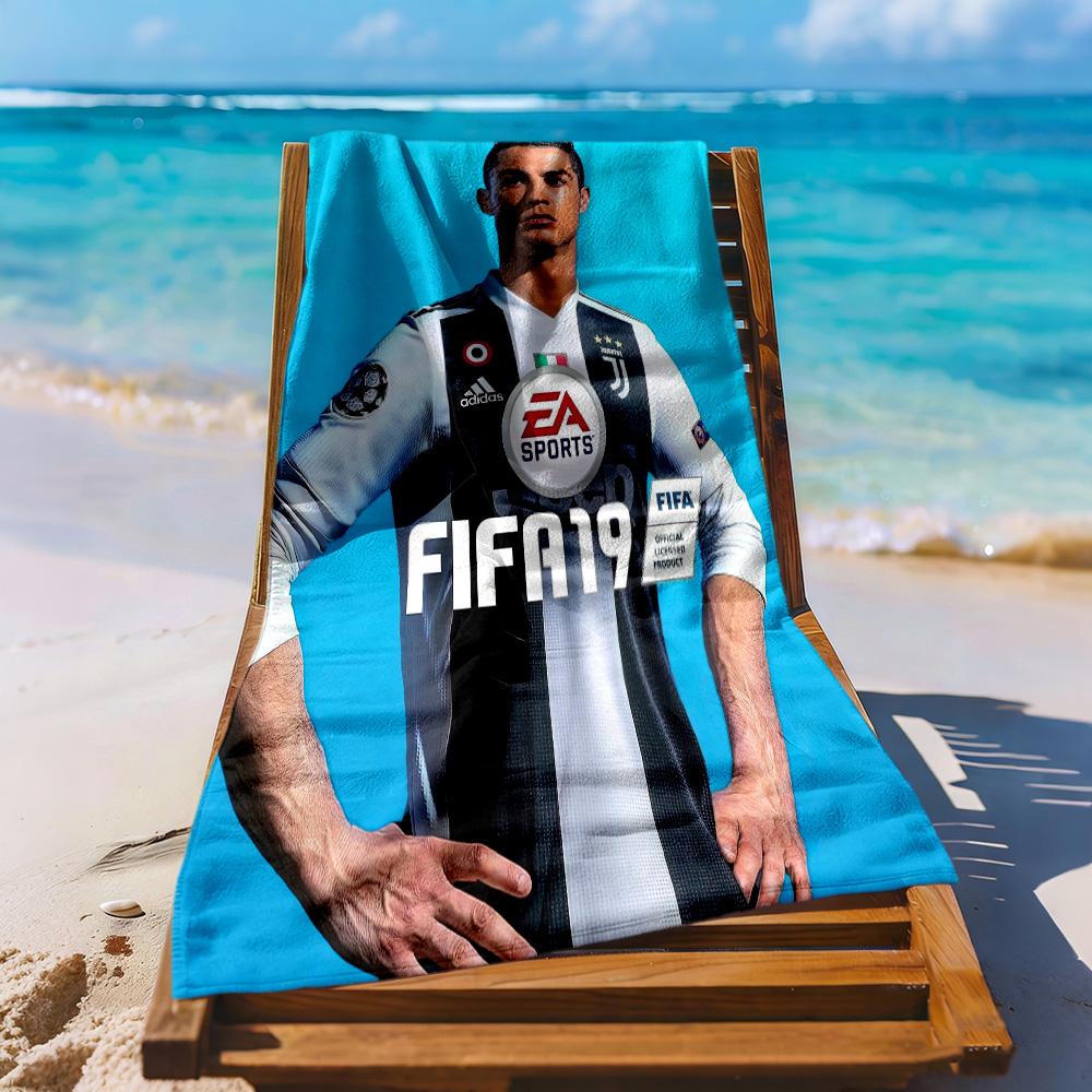 Cristiano Ronaldo Strandtuch Schnelltrocknend Weich Mikrofaser Bequem Leicht