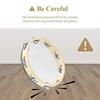 Plastic Tambourine for Kids 6/8/10 Inch Hand Held Percussion Drum Bell Portable Musical Instrument for Outdoor Camping Activity
