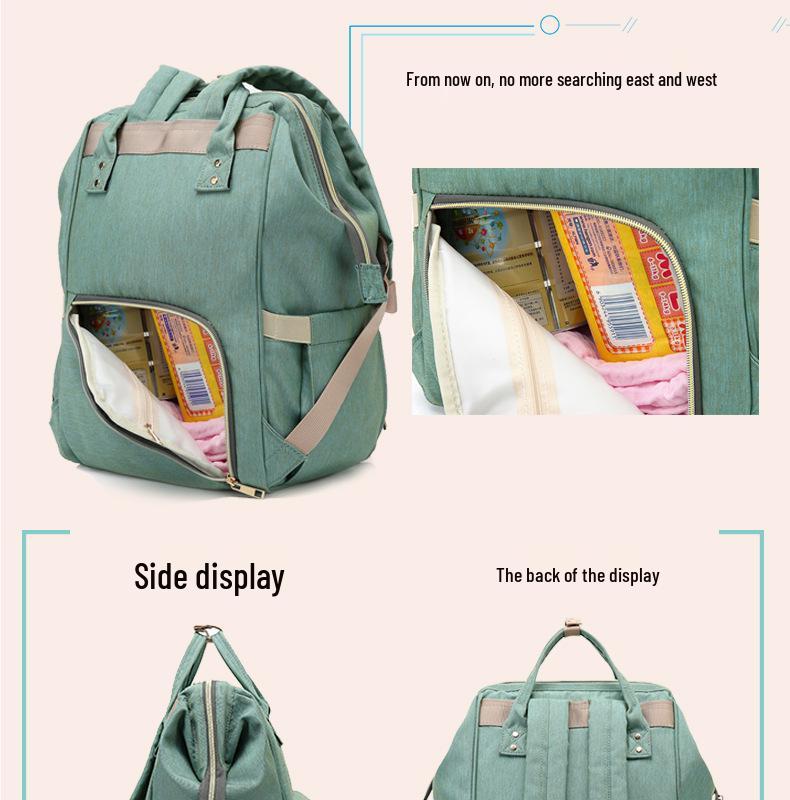 Waterproof Multifunctional Mom & Baby Backpack - Large Capacity, Wear-resistant, Dry/Wet Separation, Lightweight